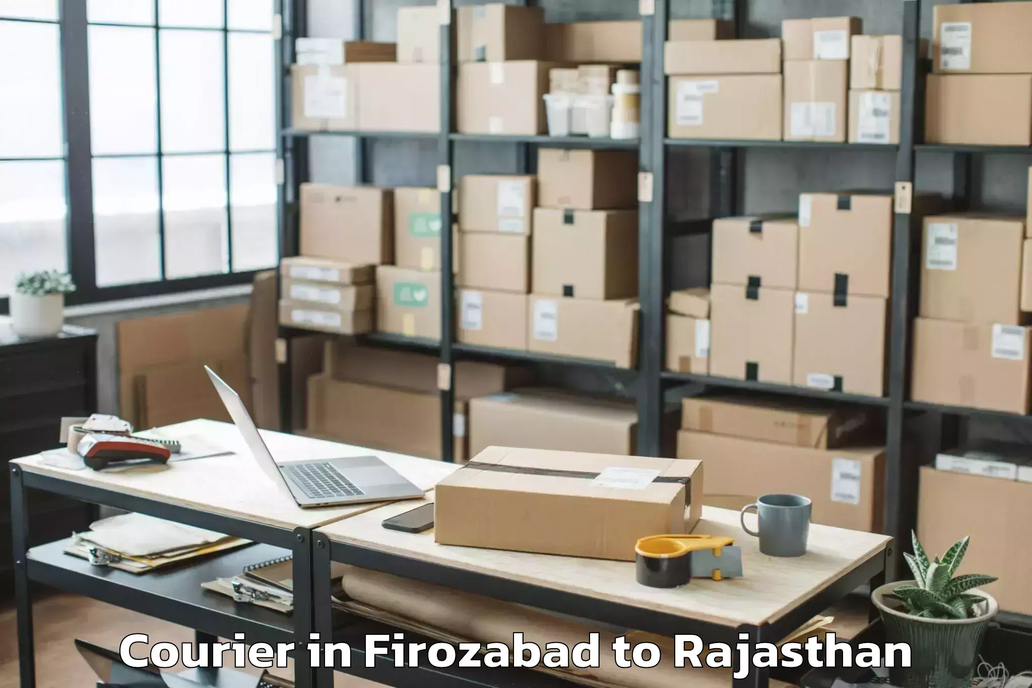 Get Firozabad to Ladnun Courier